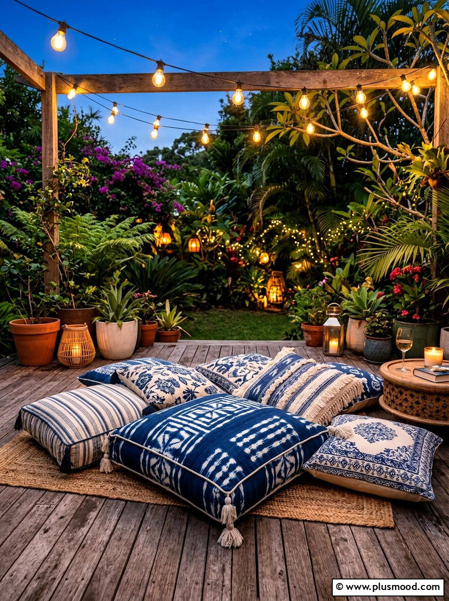 Floor Cushion - 25 summer front porch seating ideas