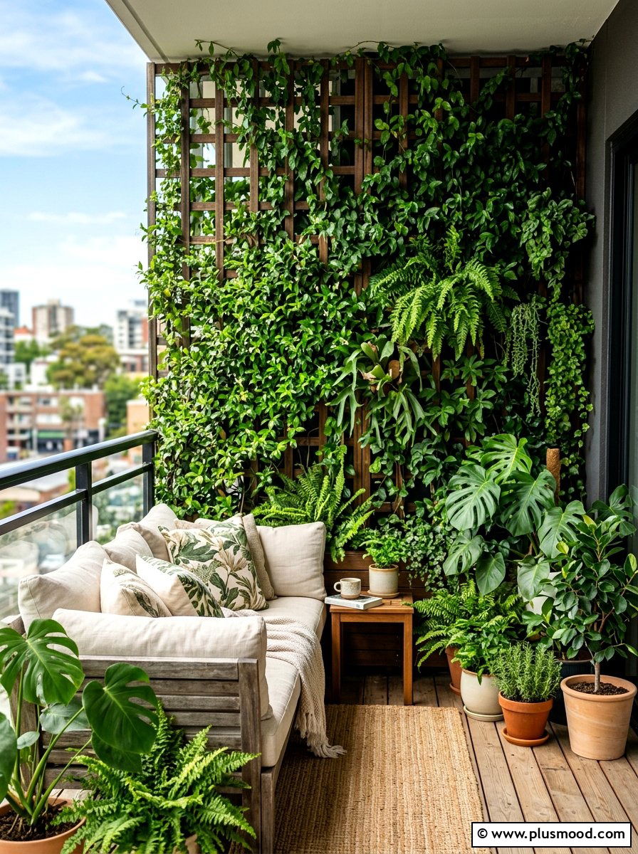 Floor To Ceiling Balcony Trellis - 25 summer balcony trellis ideas