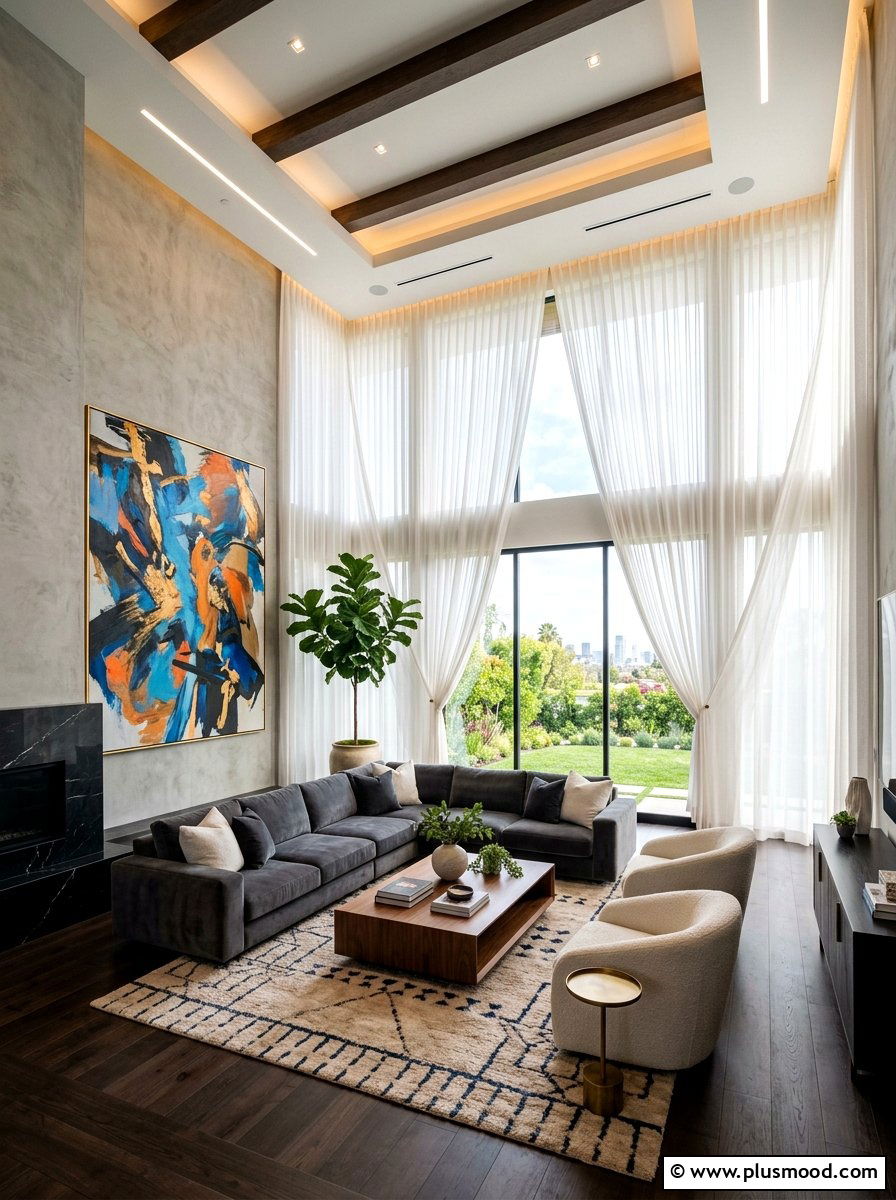 Floor To Ceiling Sheer - 25 summer curtains ideas for living room