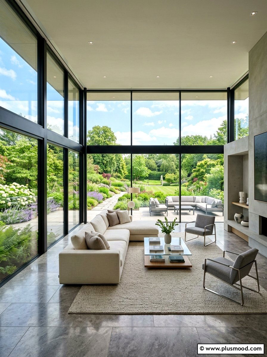 Floor To Ceiling Window Living Room - 25 bright summer living room ideas