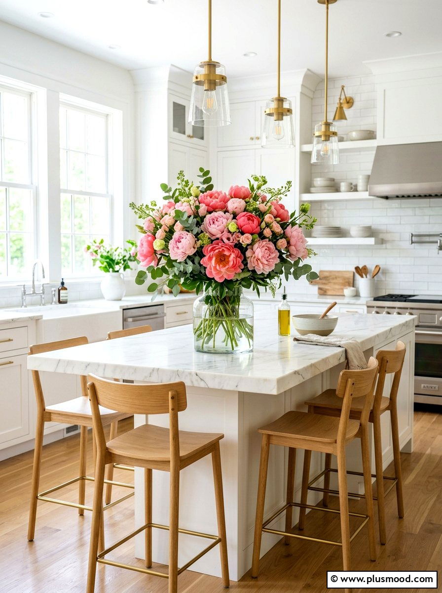 Floral Centerpiece Display - 25 summer interior decor ideas