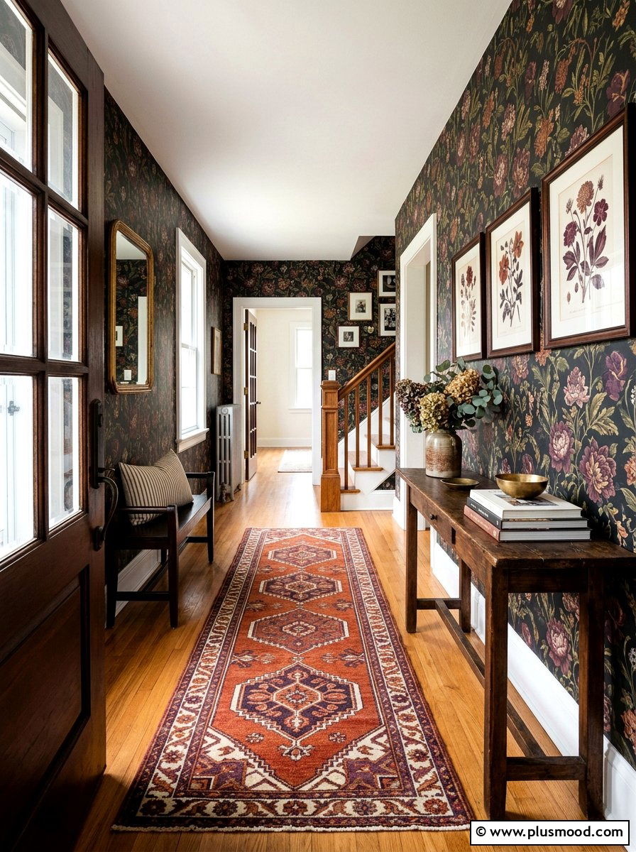 Floral Pattern Entryway - 25 summer to fall entryway ideas
