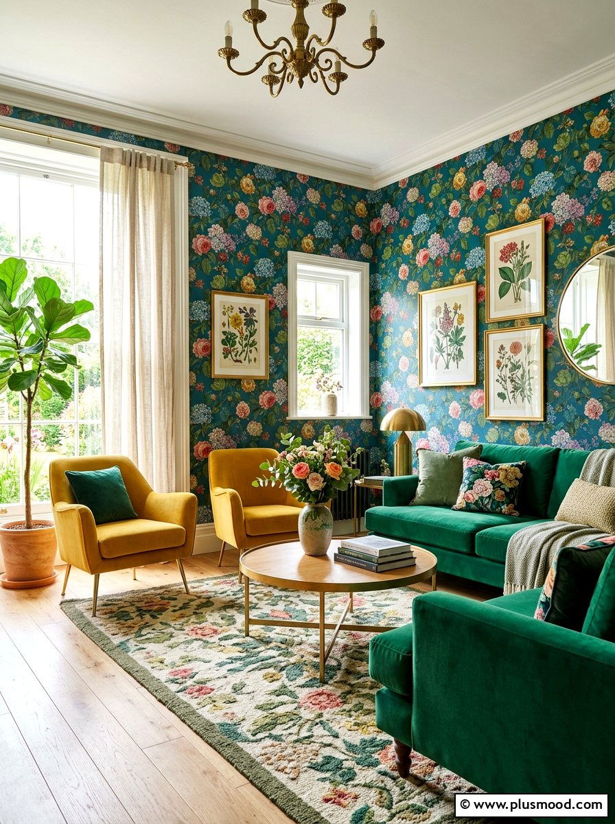 Floral Print Room - 25 summer room decor ideas