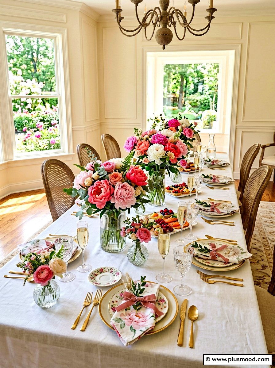 Floral brunch theme - 25 summer brunch party ideas for summer