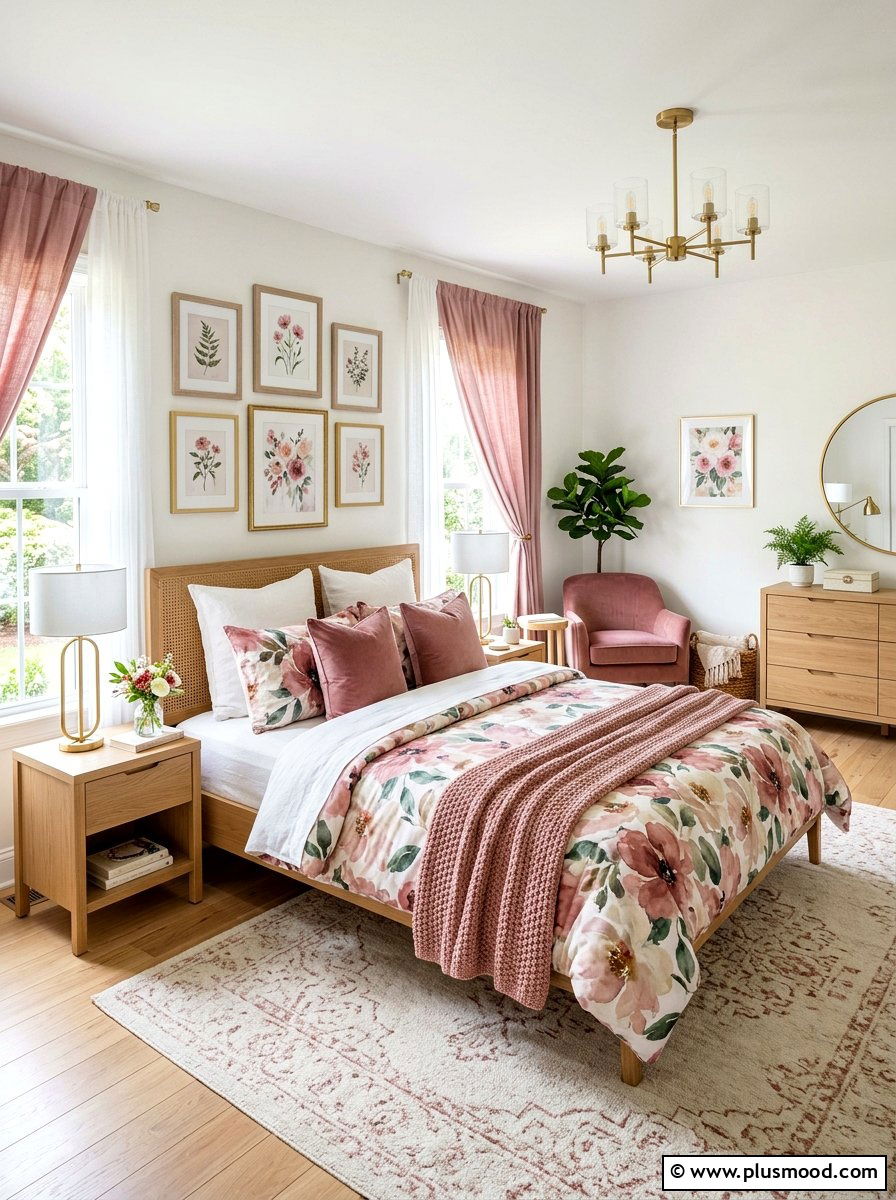 Floral print bedroom 1 - 25 summer teen bedroom ideas
