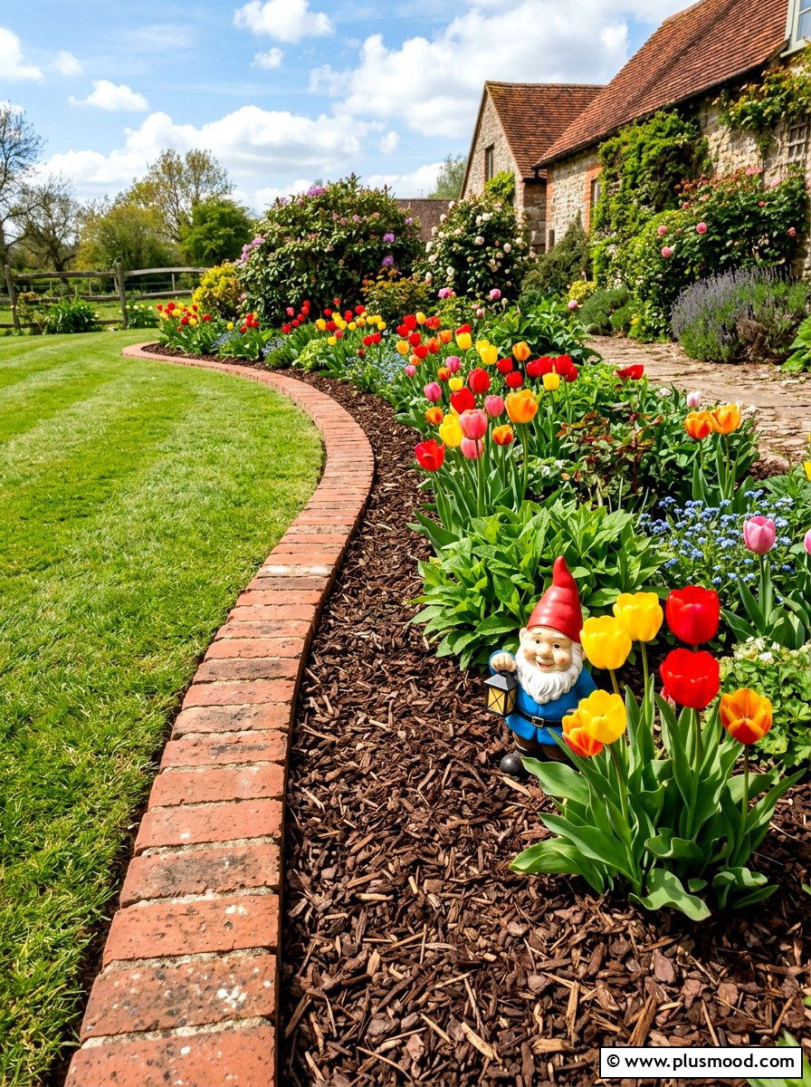Flower Bed Border - 25 small backyard ideas for beginners