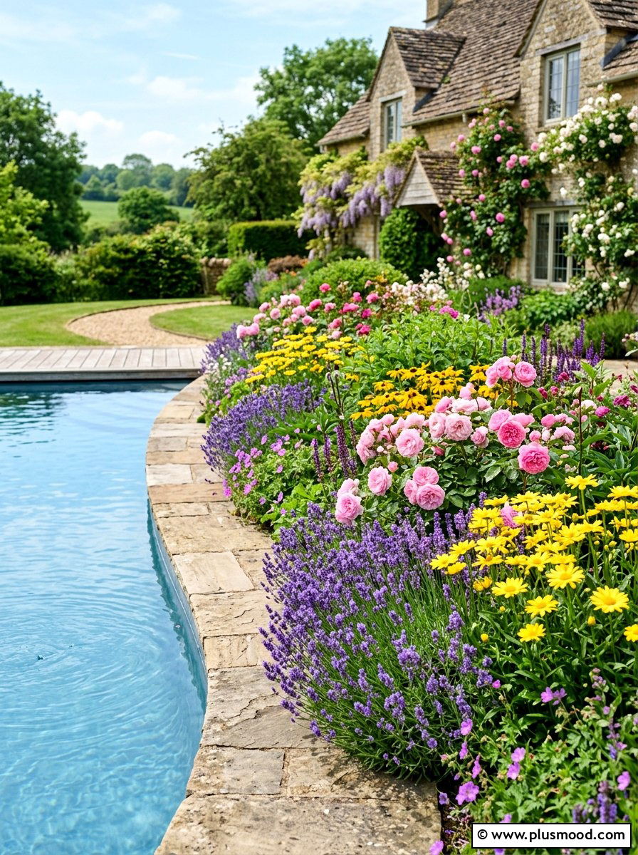 Flower Bed For Endless Pool - 25 pool landscaping ideas for endless pools