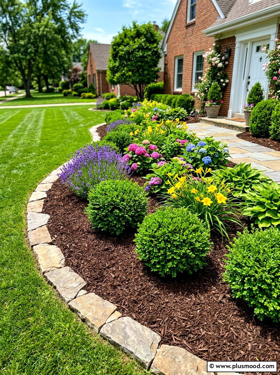 Flower Bed Mulch - 25 end of summer curb appeal ideas