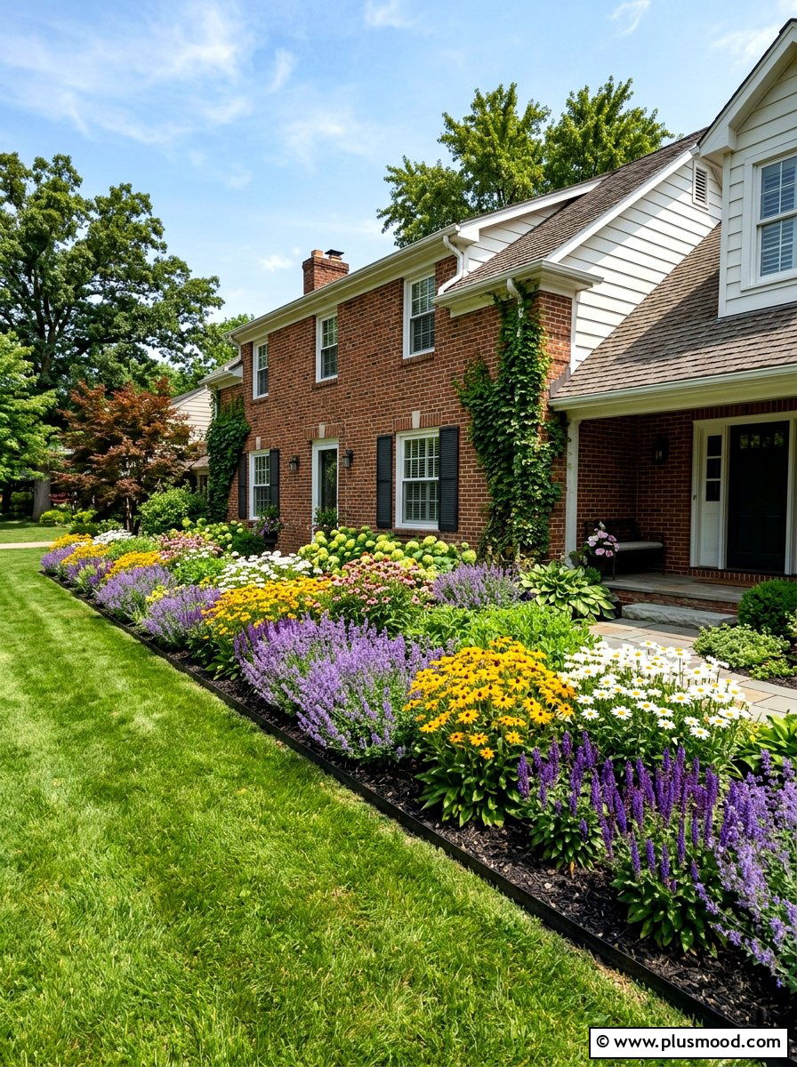 Flower Bed - 25 summer easy curb appeal ideas