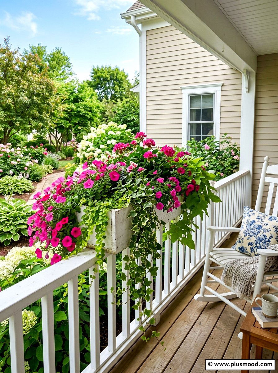 Flower Box Arrangement - 25 summer porch refresh for entertaining ideas