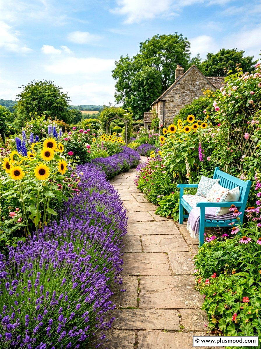 Flower Filled Garden - 25 summer colorful decor ideas