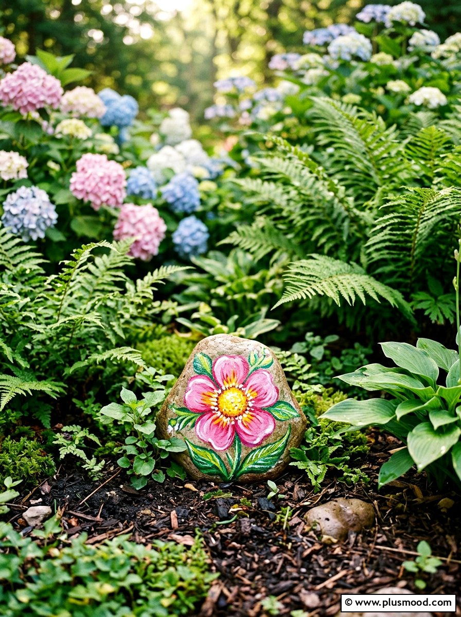 Flower Painted Rock - 25 painted rock ideas for mothers day