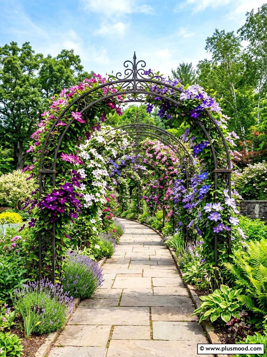 Flower Tunnel - 25 summer garden arch ideas