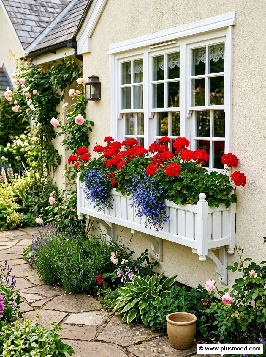 Flower Window Box - 25 summer easy landscaping ideas