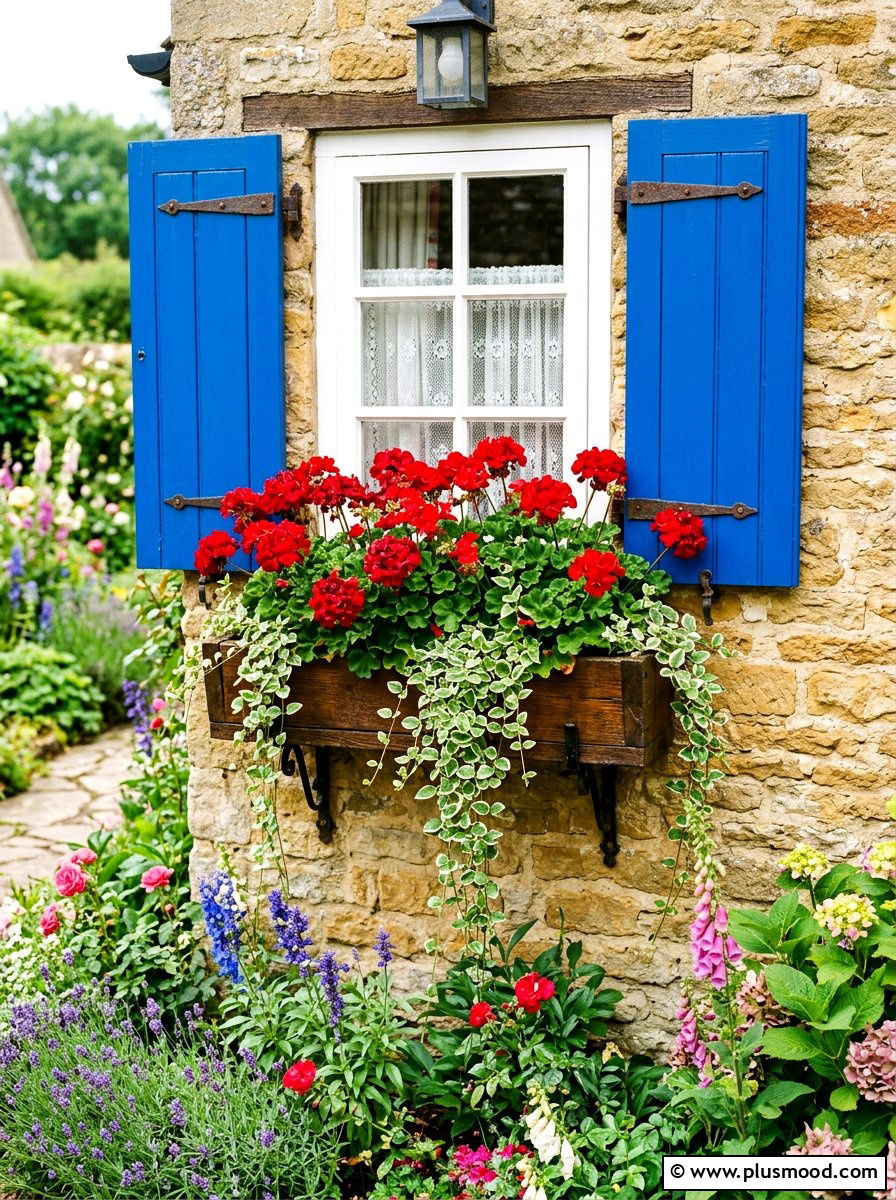 Flower Window Box - 25 summer colorful planter ideas