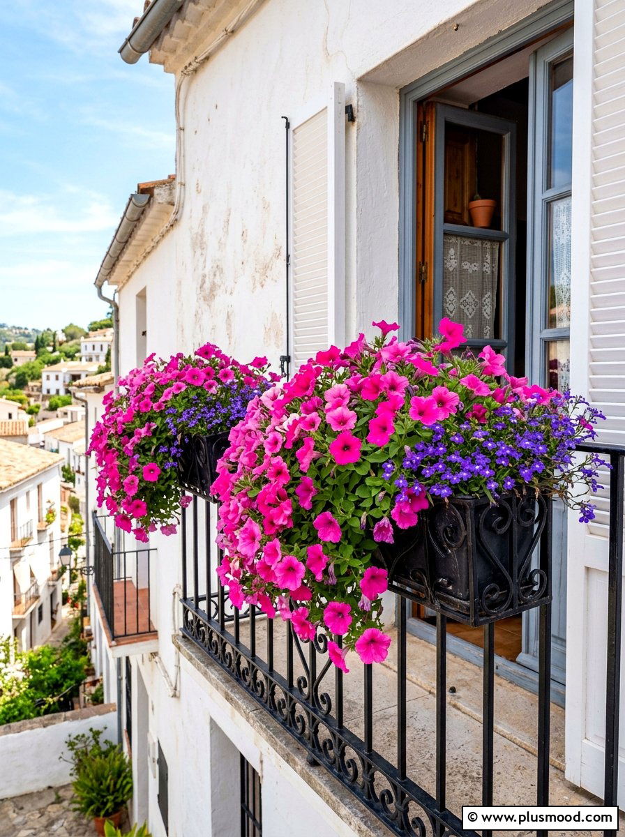Flower Window Boxes - 25 summer balcony patio ideas