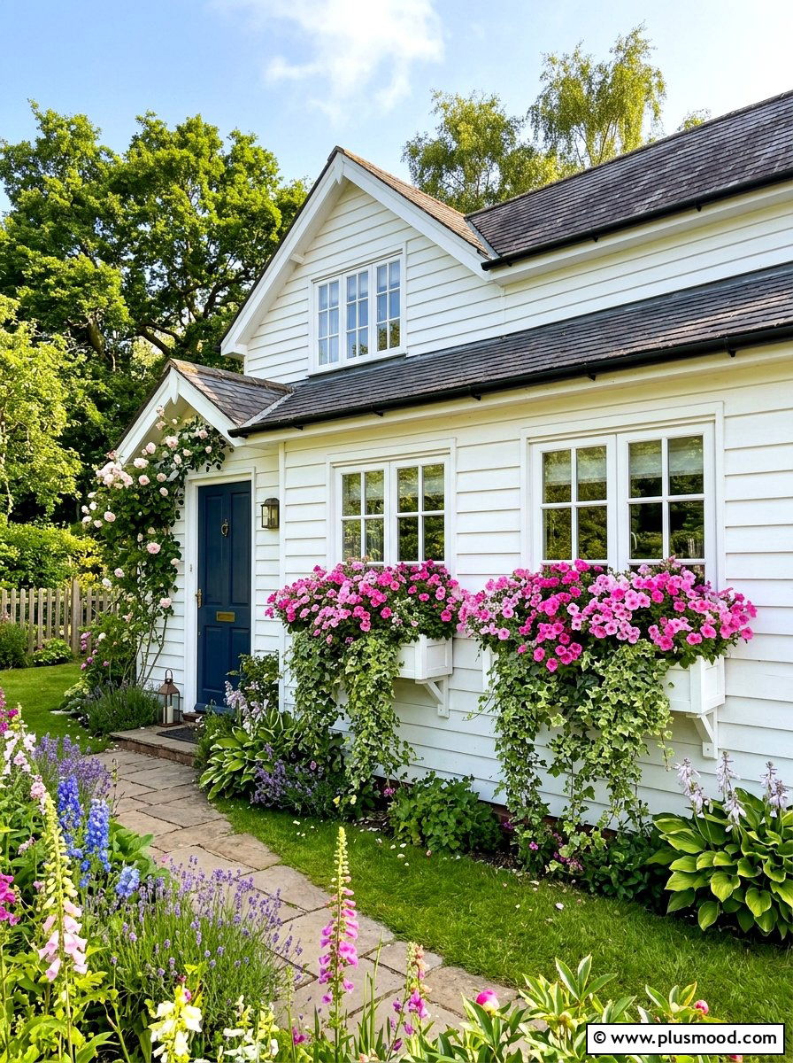 Flower window box - 25 summer cottage curb appeal ideas