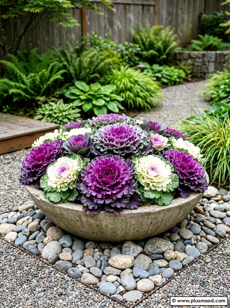 Flowering Kale Planter - 25 late summer planter ideas