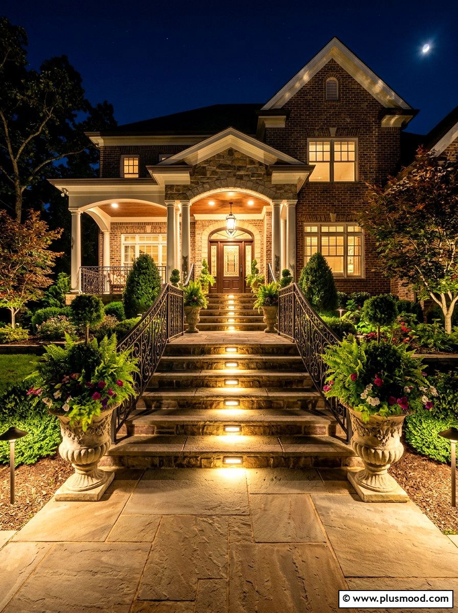 Flush Step Porch Lighting - 25 summer porch lighting ideas