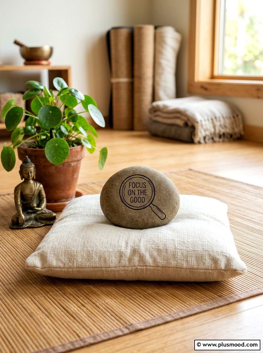 Focus On The Good Stone - 25 painted rock ideas with quotes