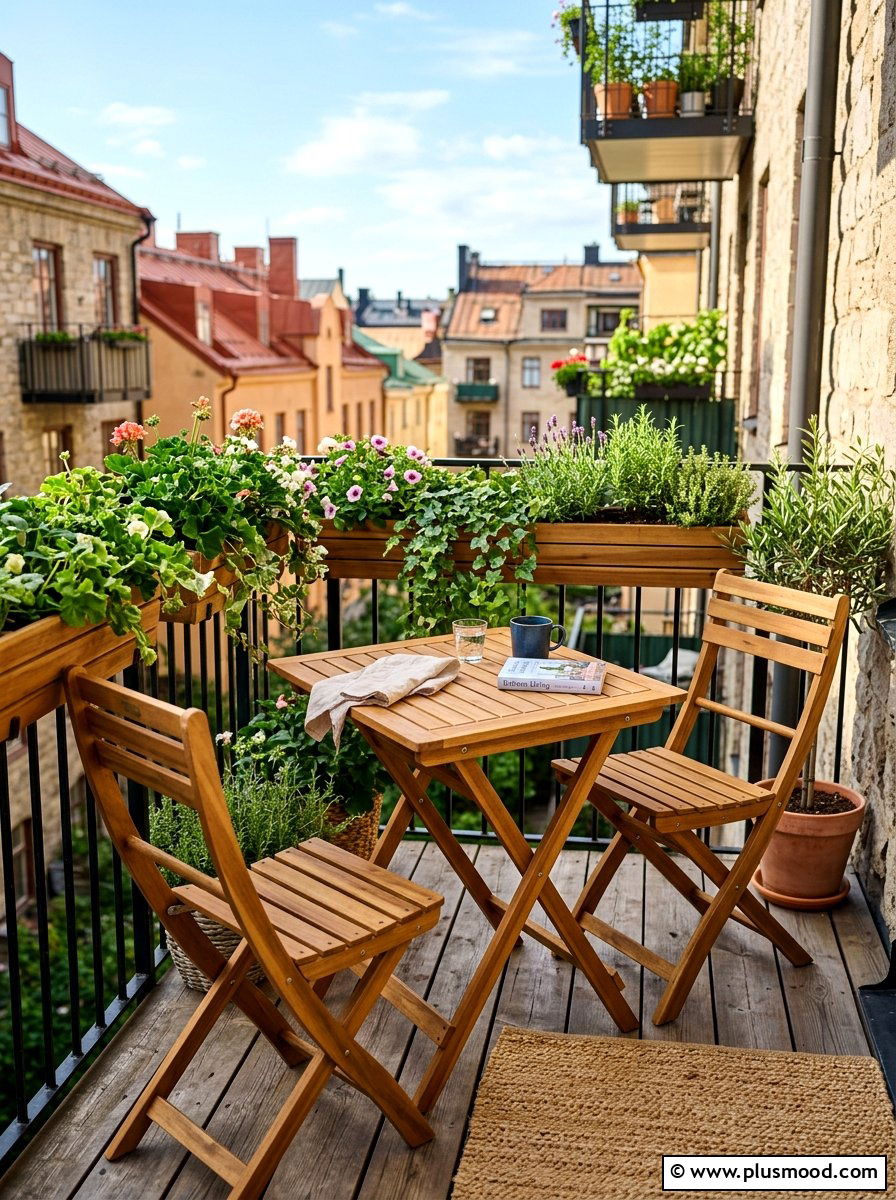 Foldable Balcony Furniture - 25 summer modern balcony ideas