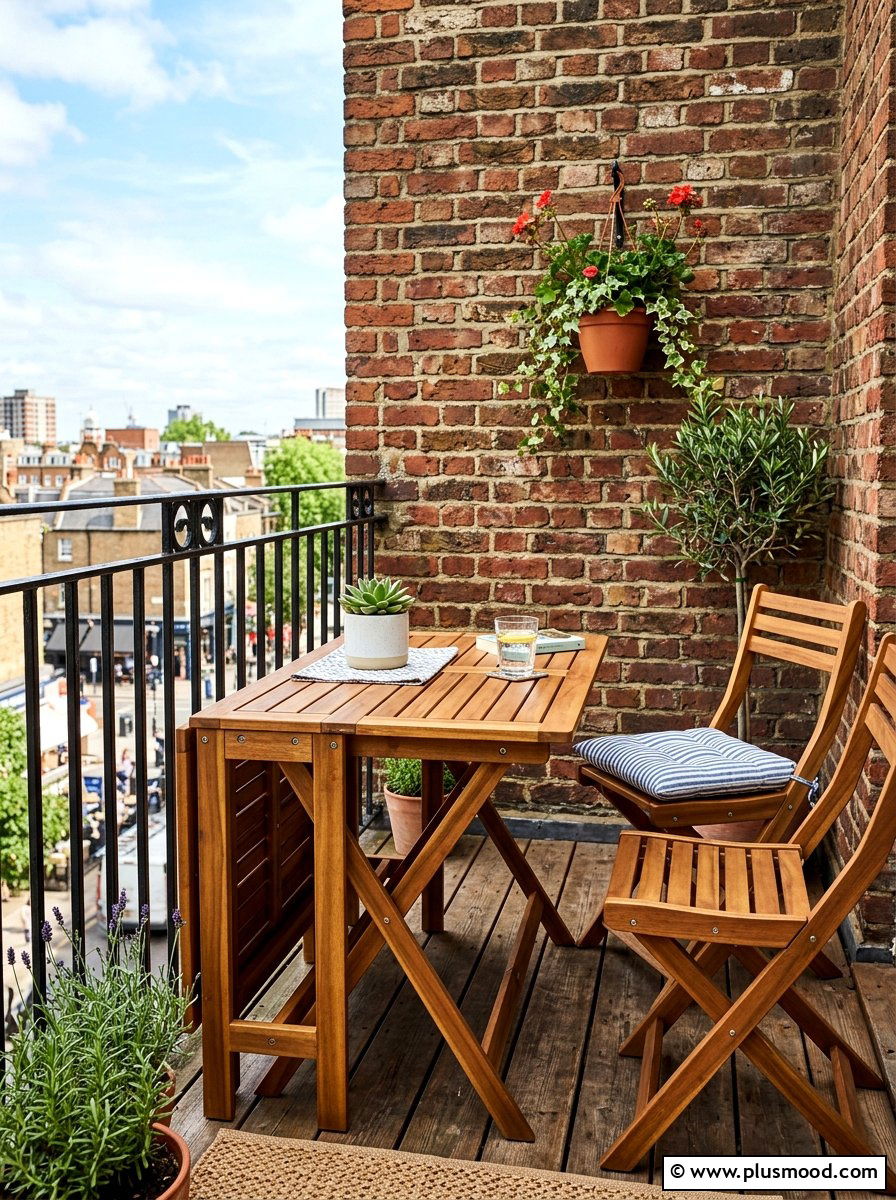 Foldable Balcony Set - 25 summer balcony refresh ideas