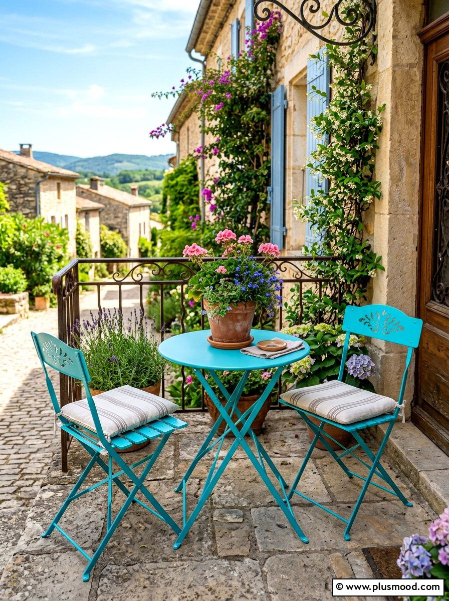 Foldable Bistro Set - 25 cheap summer porch ideas