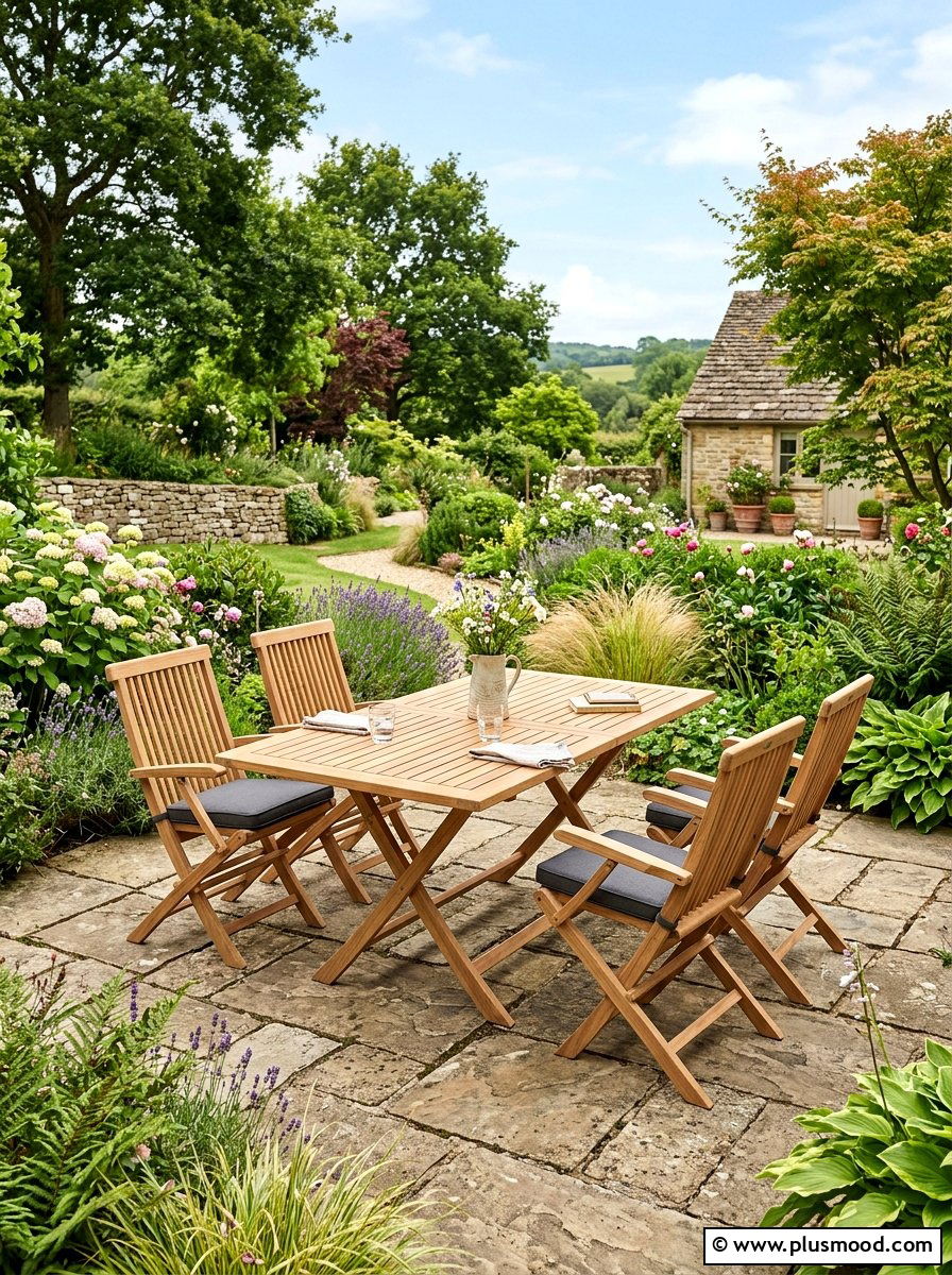 Foldable Furniture Outdoor Space - 25 small backyard ideas with dining area