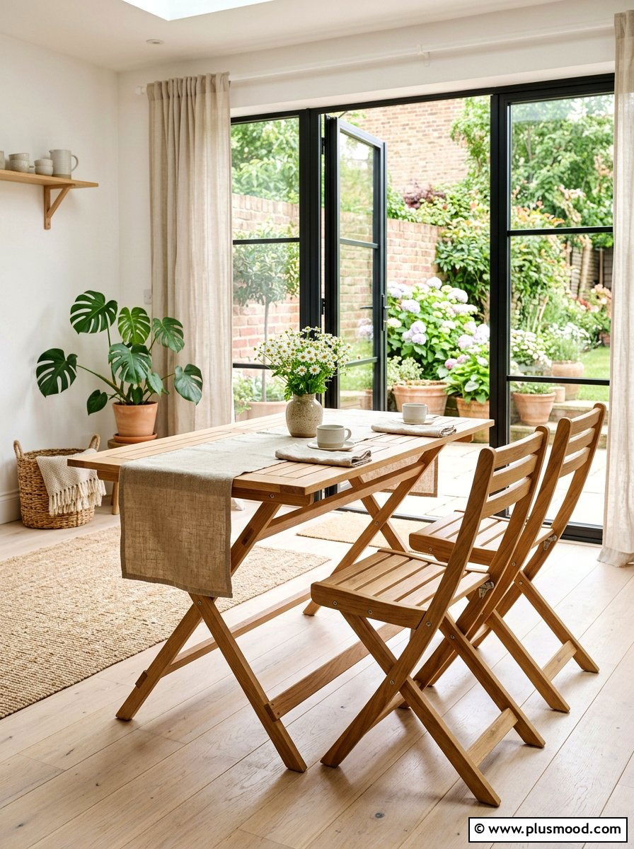 Foldable Wooden Patio Furniture - 25 summer cozy apartment patio ideas