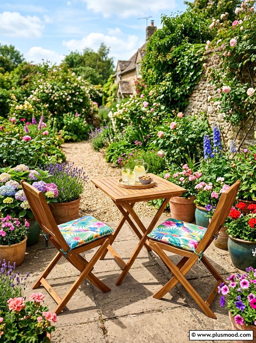 Foldable Wooden Table And Chair - 25 summer balcony seating ideas
