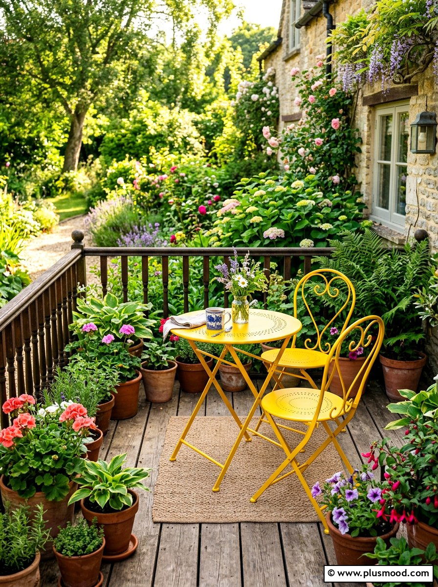 Folding Bistro Set - 25 summer patio decor ideas for renters