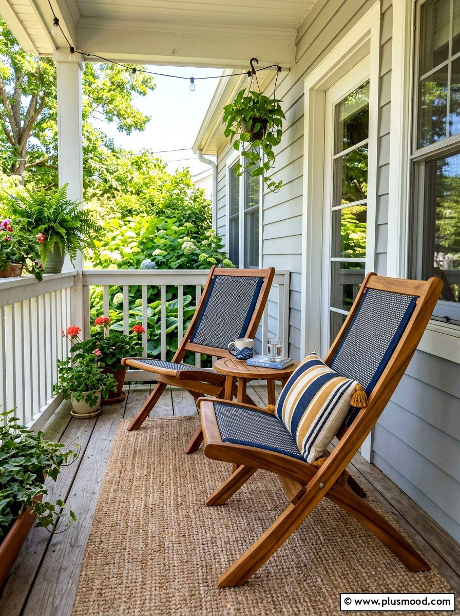 Folding Chairs For Small Porch - 25 summer narrow porch ideas