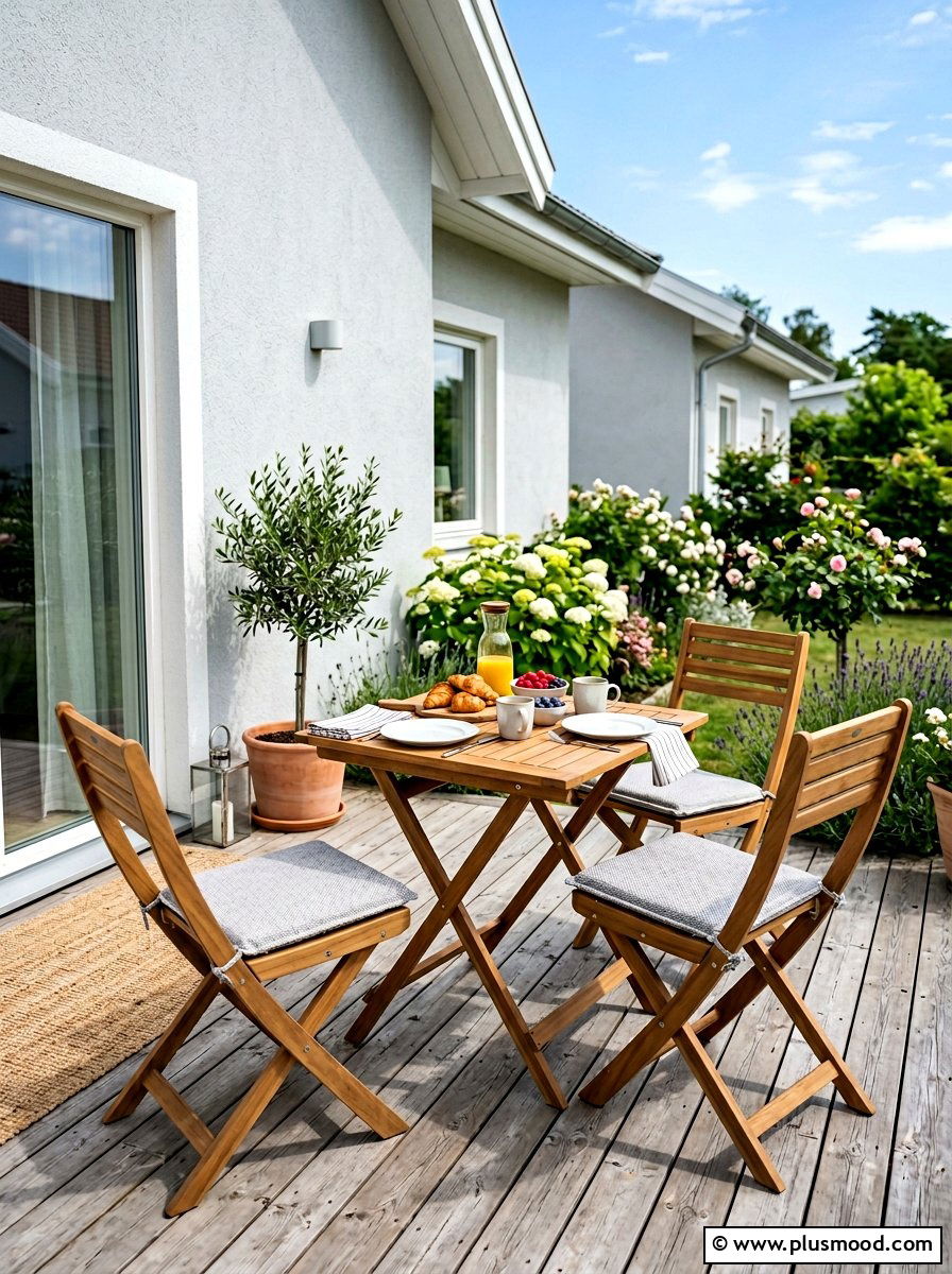 Folding Furniture For Decks - 25 summer small deck ideas for summer