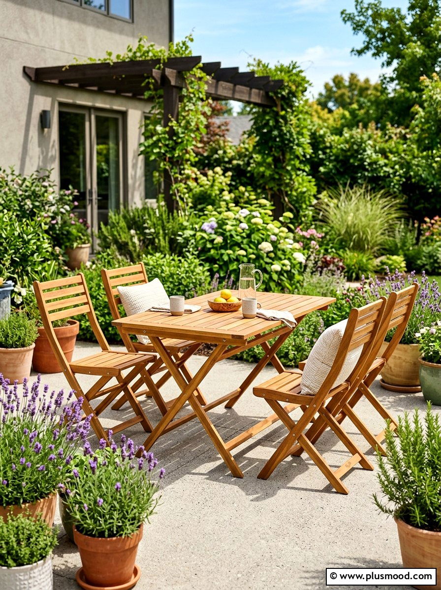 Folding Patio Furniture - 25 summer small patio ideas