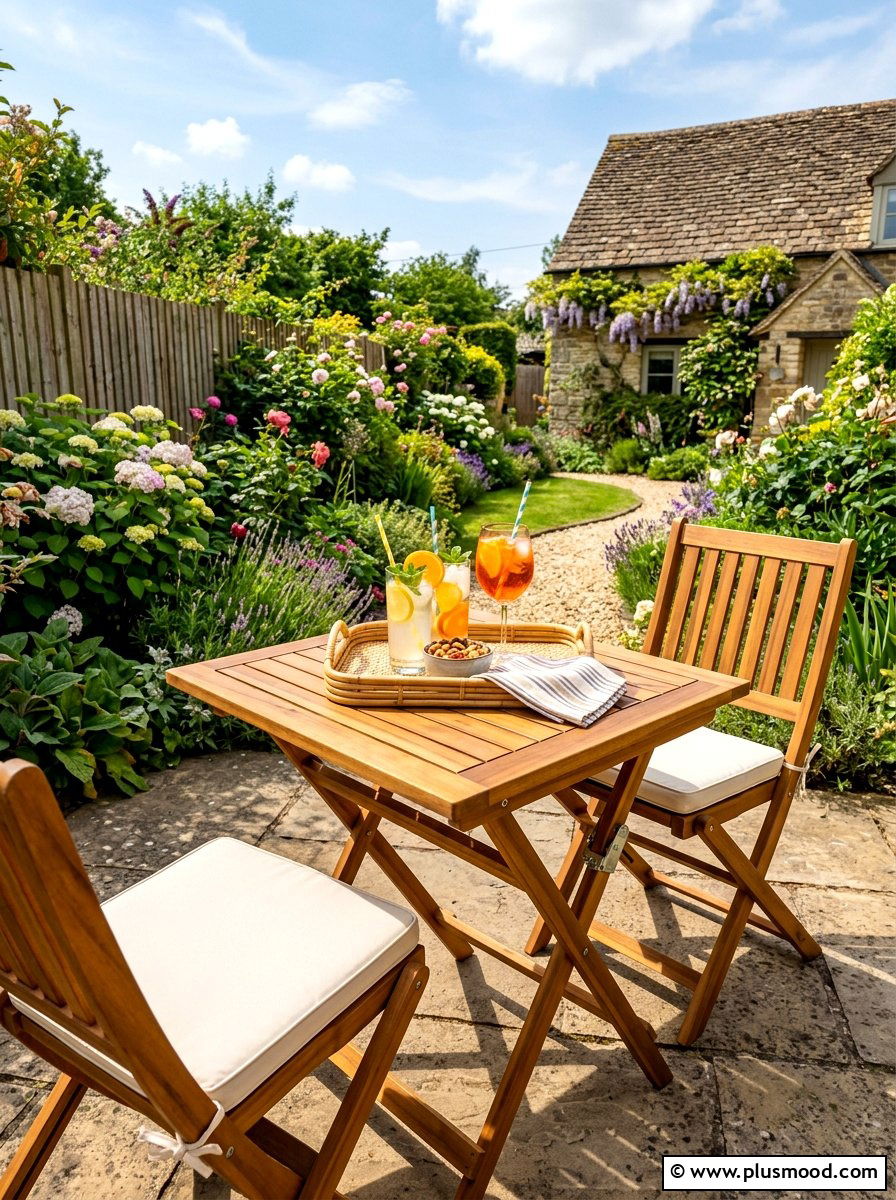 Folding Patio Table - 25 summer patio ideas for small backyards