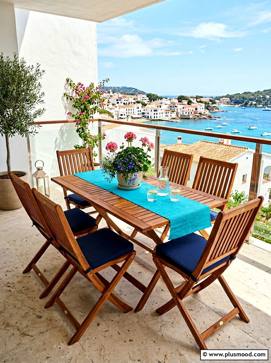 Folding Wood Furniture - 25 summer balcony patio ideas
