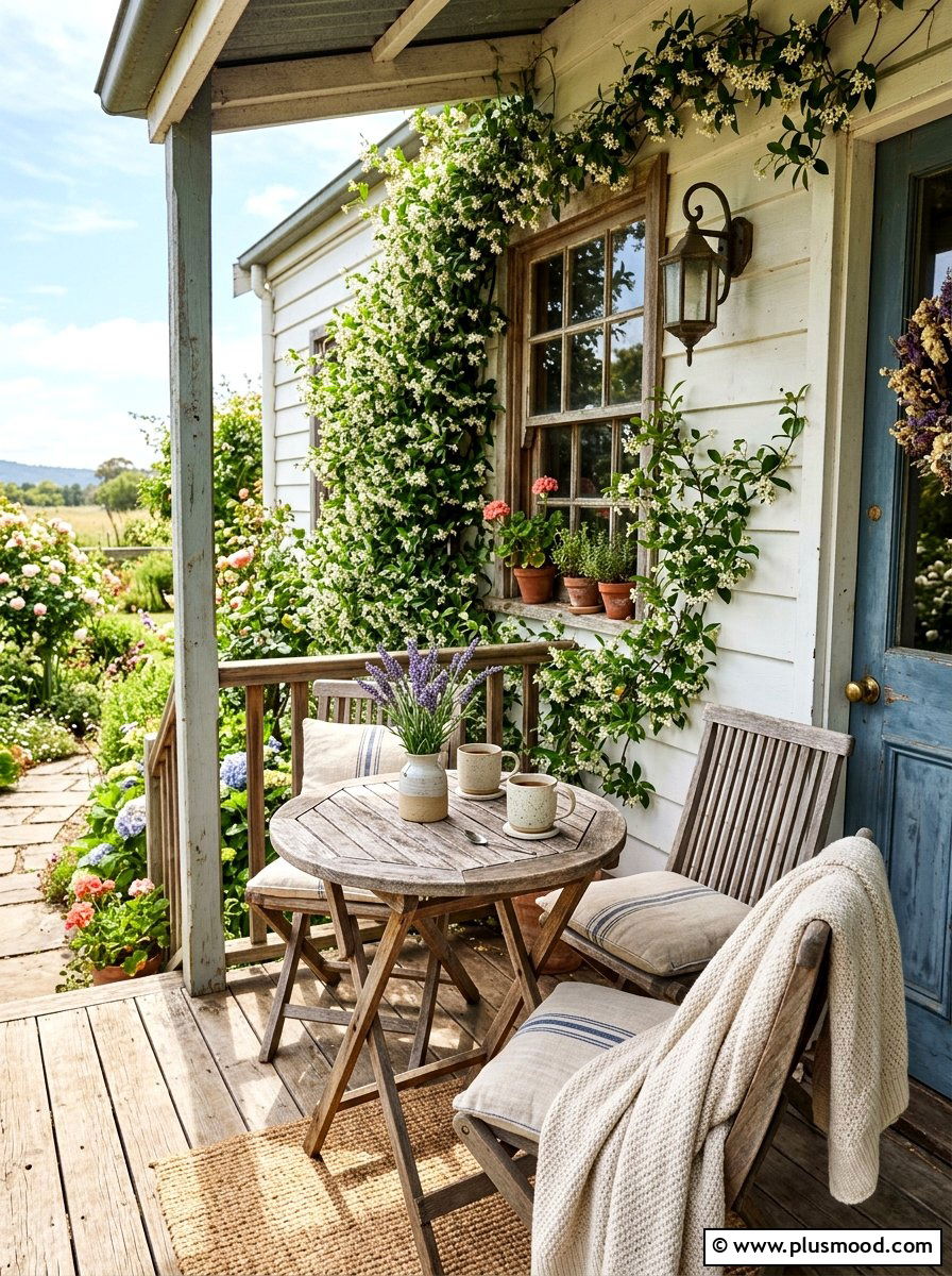 Folding Wooden Bistro Table - 25 summer patio furniture ideas