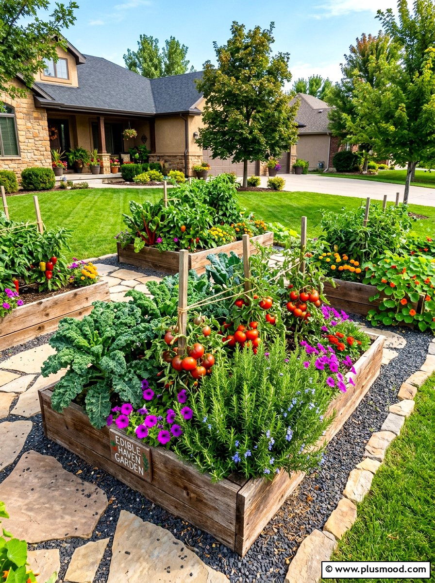 Foodscaping Edible Garden - 25 summer front yard garden ideas