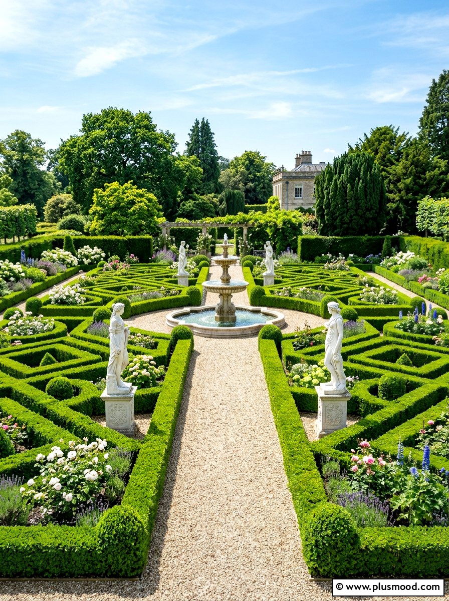 Formal Boxwood Garden - 25 fresh summer garden styling ideas