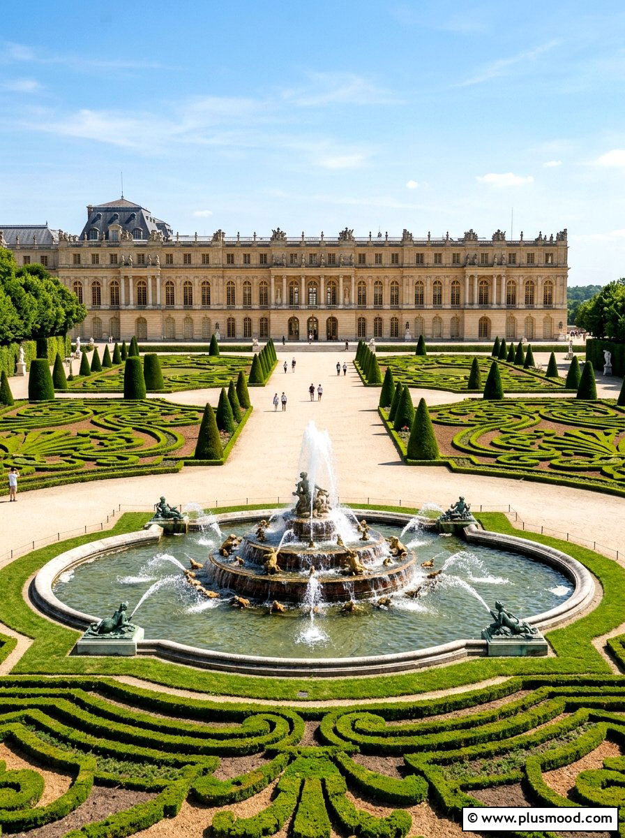 Formal French Garden Fountain - 25 summer garden fountain ideas