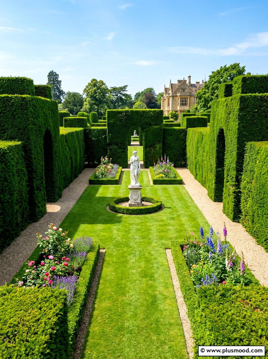 Formal Hedge Garden - 25 summer garden layout ideas