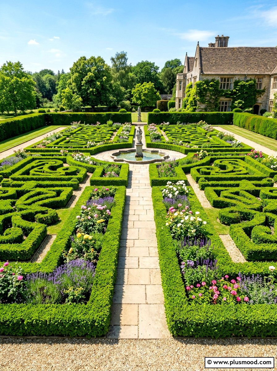 Formal Summer Boxwood Garden - 25 beautiful summer garden ideas