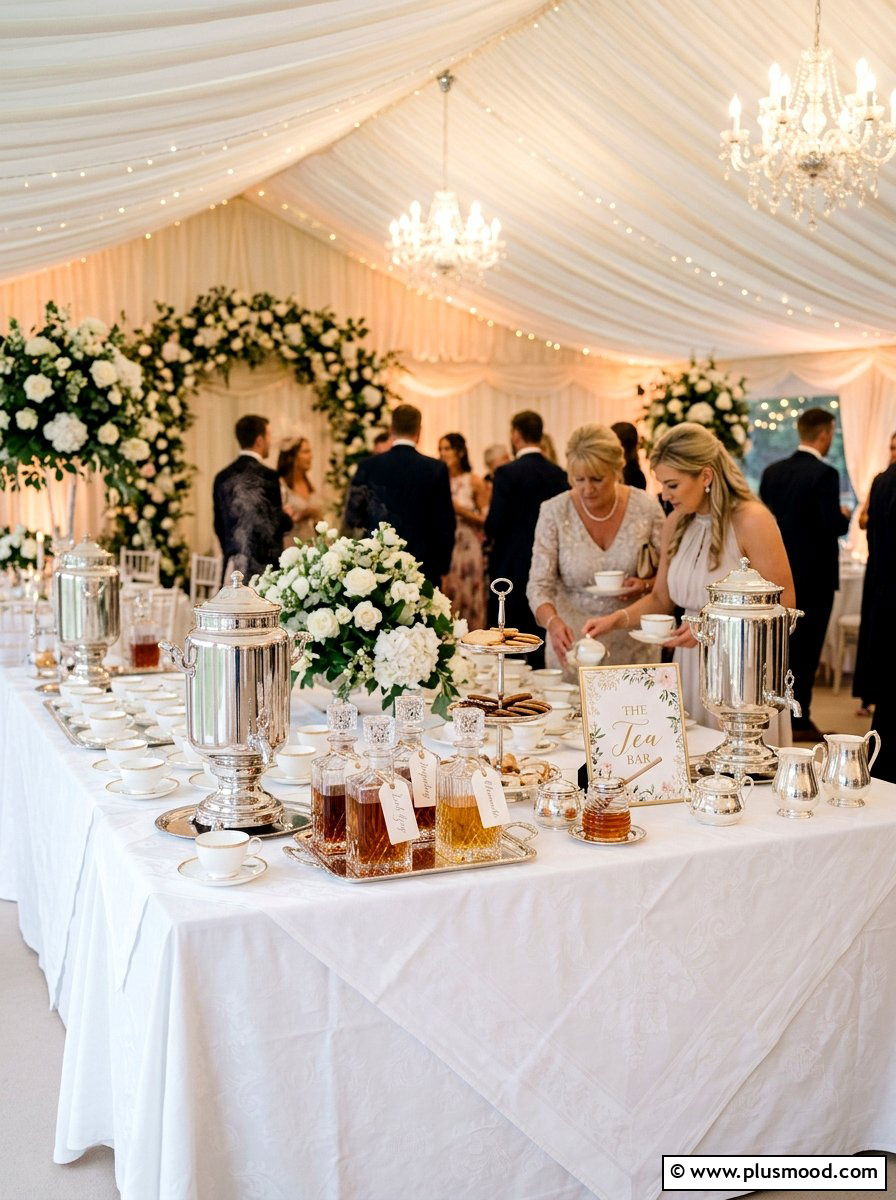 Formal Wedding Reception Bar - 25 summer iced tea bar ideas