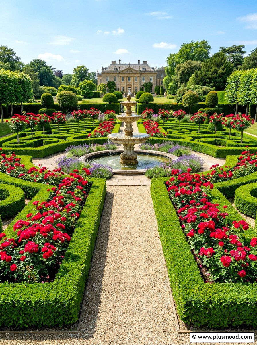 Formal garden design - 25 summer flower bed ideas