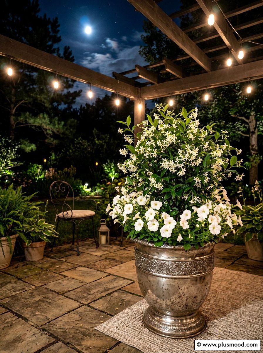 Fragrant Night Blooming Jasmine - 25 summer mixed container ideas