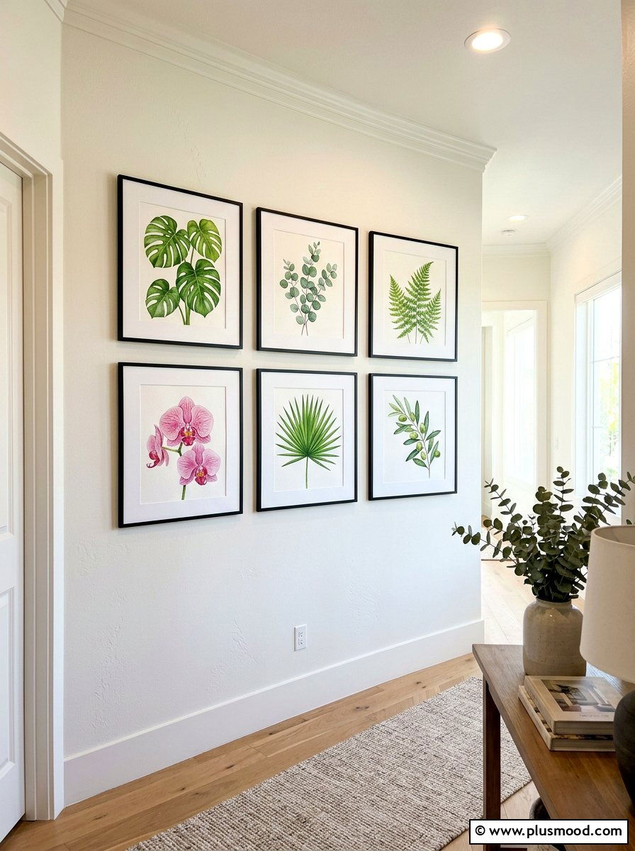 Framed Botanical Print - 25 summer decorating ideas on a budget