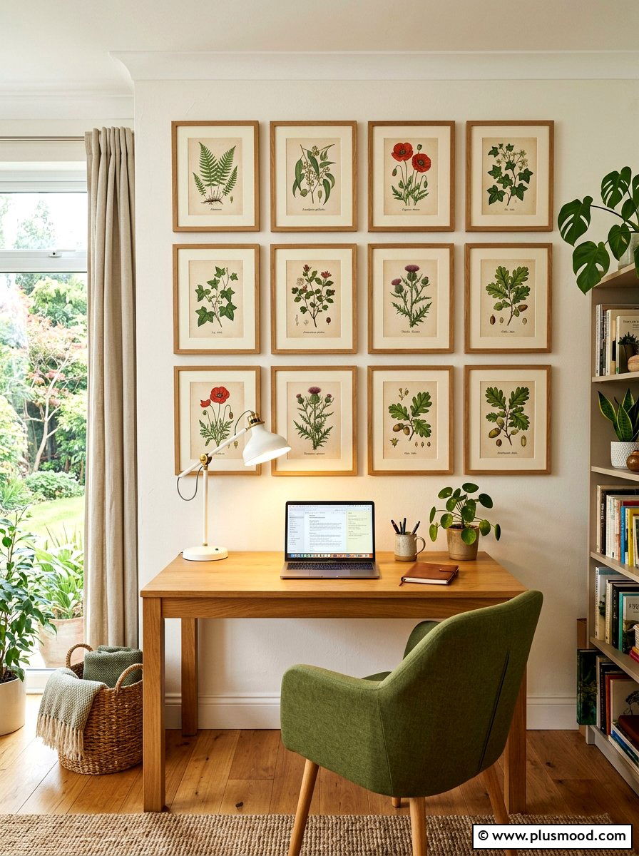 Framed Botanical Prints - 25 summer boho home decor ideas