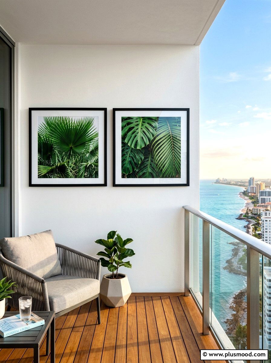Framed Outdoor Photography - 25 summer balcony wall decor ideas
