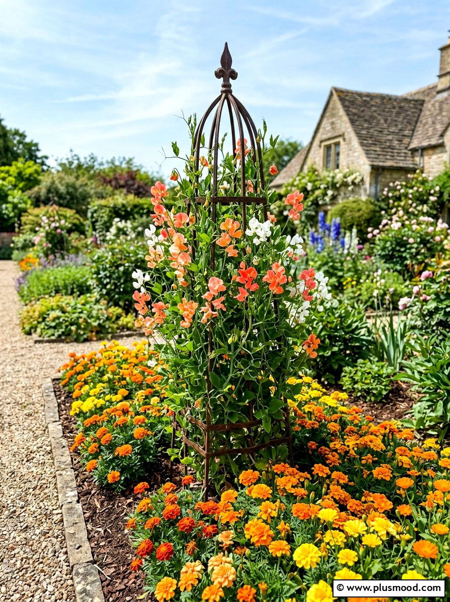 Free Standing Trellis - 25 small backyard ideas with trellis
