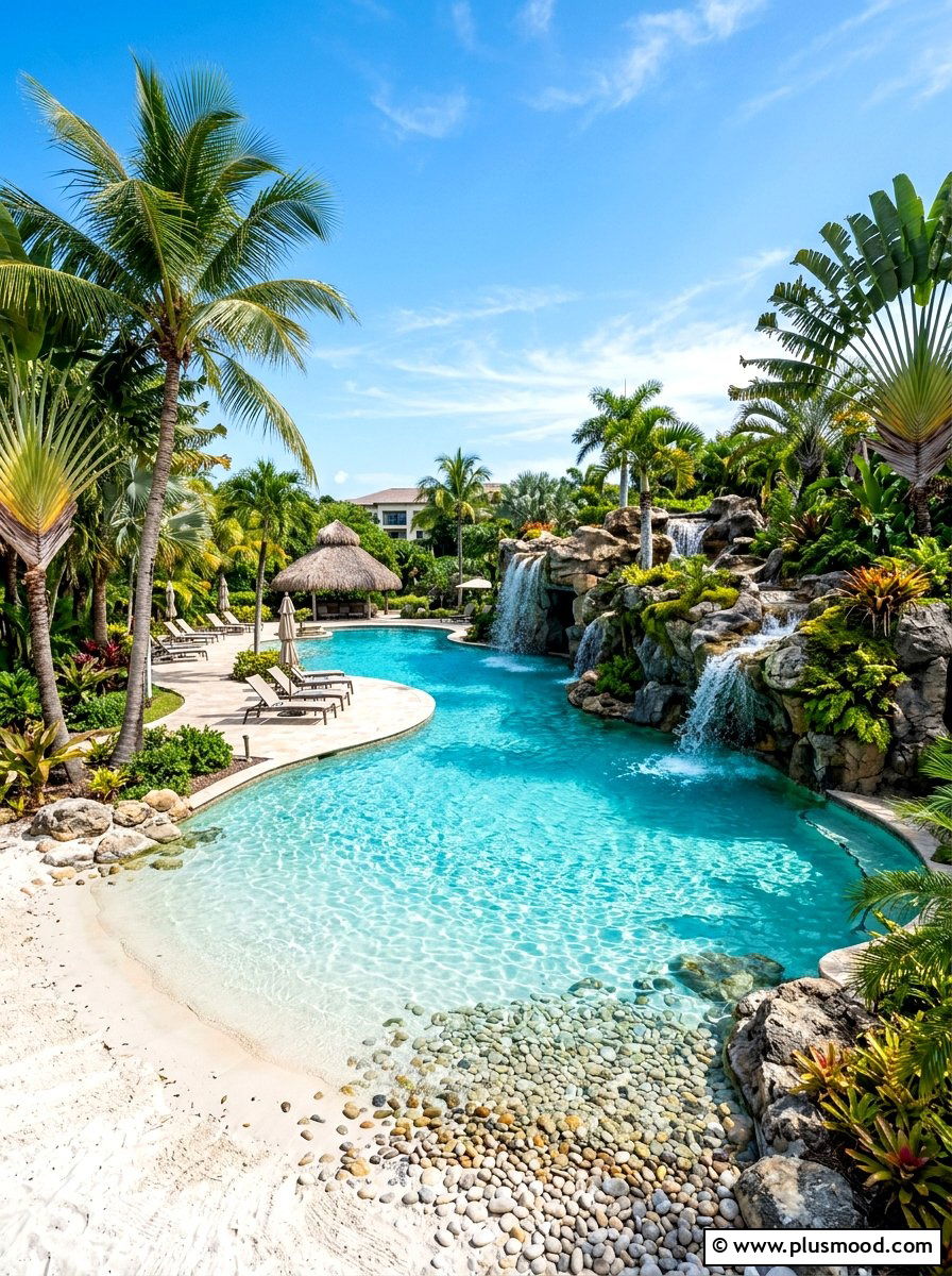 Freeform Lagoon Pool - 25 summer backyard pool ideas